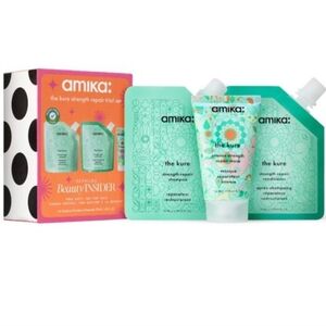 AMIKA - NWT - The Kure Strength Repair Trial Set. Shampoo, Conditioner & Mask